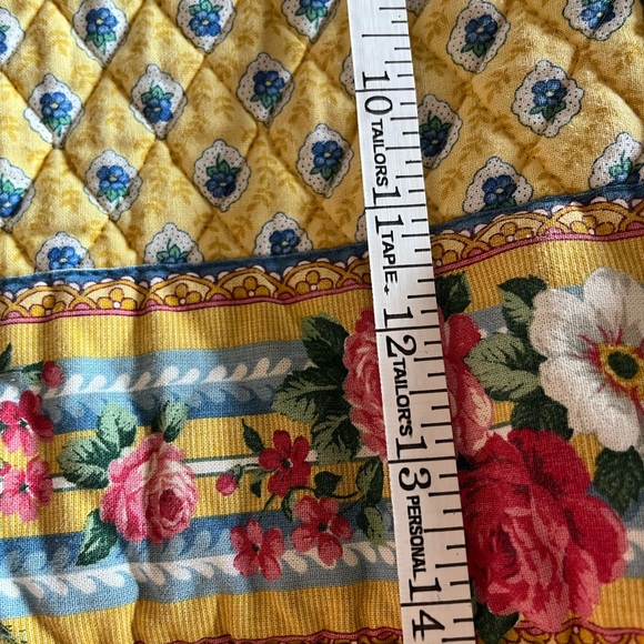 RARE Vera Bradley Elizabeth Yellow Floral Tote Bag Purse Bag 90s Y2K 2000s - Picture 7 of 8